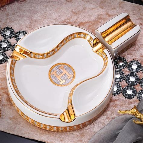 Luxury Ashtray Herms Branded/ Asbak Keramik Mewah H 